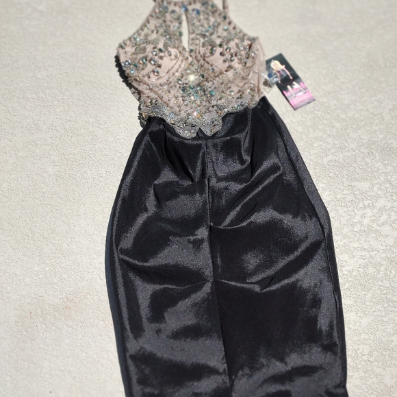 Blondie nights sheer netted rhinestone dress - Picture 6 of 11